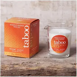 Масажна свічка Ruf Taboo Peche Sucre персик, 60 мл - мініатюра 3