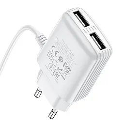 Адаптер HOCO Type-C cable Real power C82A |2USB, 2.4A| - мініатюра 2