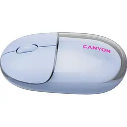 Миша Canyon OnClick 24 BT/ Wireless Transparent/Blue (CNS-CMSW24BL) - мініатюра 8