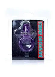 Ерекційне кільце Boss Series Rabbit Vibro Cock Ring 7.5 см фіолетовий - мініатюра 6