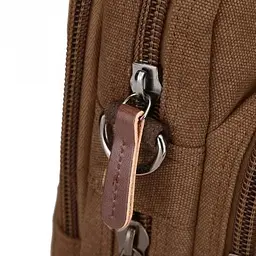 Сумка текстильна для ноутбука 20183 Vintage коричневий - мініатюра 4