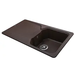 Гранітна мийка Globus Lux Boren коричневий 860x500мм-А0006 000010599, Коричневий - мініатюра 5