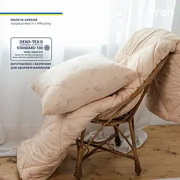 Ковдра ТЕП Dream Collection Wool 180x210 бежева (1-02558_00000) - мініатюра 9