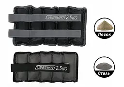 Обтяжувачі для ніг та рук з металом EasyFit Metal 2,5 кг (пара) - мініатюра 4