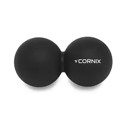 Масажний м'яч подвійний Cornix Cornix Lacrosse DuoBall 6.3 x 12.6 см XR-0113 Black