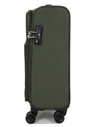 Валіза маленька S тканинна Snowball 22204 58×36×22см 35+9см Хакі - мініатюра 5