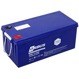 Акумуляторна батарея ORBUS CG12200 GEL 12 V 200 Ah (522 х 238 х 222) Blue 62 kg Q1/24