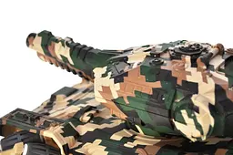 Іграшковий танк на радіокеруванні трюковий, стріляє орбізами з димом, акумуляторний Spray Tank A123-120, 2 кольори, коробка 30х17х18,5 см - мініатюра 5