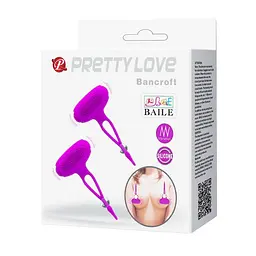 Стимулятори для сосків Pretty Love Bancroft Nipple, 9 см (фіолетовий) - мініатюра 8