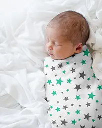 Пелюшки дитячі багаторазові Cosas Teddy Bear 2 шт 80х100 см (Бязь_МишкиТедди_Звездопад) - мініатюра 4