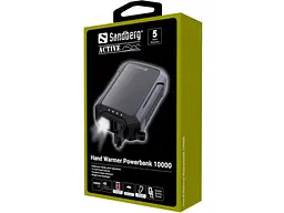 Зовнішній акумулятор (Power Bank) Sandberg 10000mAh Hand Warmer flashlight 1W USB-C/USB-A 2A/5V (420-65) - мініатюра 7