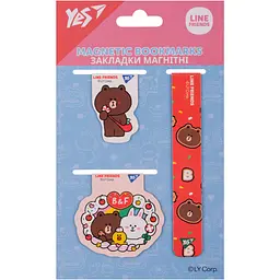 Закладки магнітні Yes Line Friends Brown 3 шт (708358) - мініатюра 2