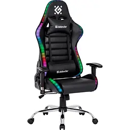 Геймерське крісло Defender Ultimate RGB Black [64355] [121661] - мініатюра 3
