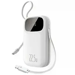 Портативний ЗП Power Bank Baseus EnerFill FC31 PD22.5W with cables 20000 mAh (PPQD3) Moon White
