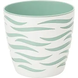 Горщик для квітів Form-Plastic Sahara Duo-18 2.9 л ментолово-білий (4410-011+067 W)