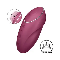Кліторальний стимулятор Satisfyer Tap & Climax 1 Red - мініатюра 9