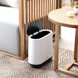 Відро для сміття МВМ My Home BP-14 біле з чорним 10 л (BP-14 WHITE/BLACK) - мініатюра 15