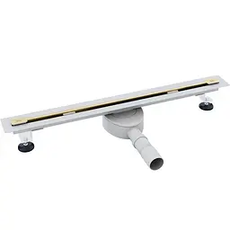 Трап для душу Rea Neo 70 Ultra Slim Pro brushed gold REA-G9804 - мініатюра 3
