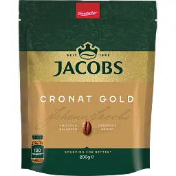 Кава розчинна сублімована Jacobs Cronat Gold 200 г