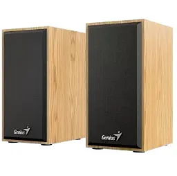 Колонки 2.0 Genius SP-HF180, Pine Wood, 6 Вт (2 x 3 Вт), 3.5 мм, МДФ, живлення від USB, керування ззаду