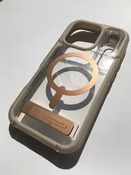 Чохол протиударний для iPhone 17 Pro (6.3") ZAGG Gear4 Rainier MagSafe KS Прозорий з підставкою Бежевий - мініатюра 4