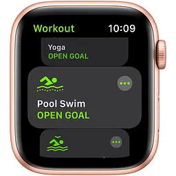 Смарт-годинник Apple Watch SE GPS 44 mm Gold спортивний ремінець рожевий пісок (Grade C) Seller Refurbished - мініатюра 3