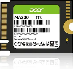 Накопичувач SSD Acer m.2 NVMe 1TB MA200 (BL.9BWWA.154)