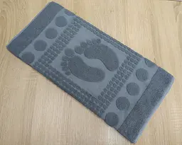 Турецький рушник для ніг Zeron 50х70 Gray щільність 750 г/м2