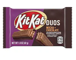 Батончик Kit Kat Duos Mocha Creme and Chocolate Wafer 42 г