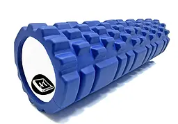 Масажний ролик EasyFit Grid Roller 45 см v.2.1 Синій