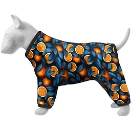 Вітровка для собак Waudog Clothes, малюнок "Апельсини", S32