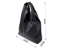 Жіночий шопер 2 в 1 із натуральної шкіри GRANDE PELLE 38×35×12 см sum0027043 - мініатюра 3