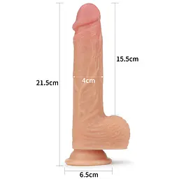 Силіконовий фалоімітатор 8.5 Nature Cock Rotating LOVETOYS 66-LV4031 100413 - мініатюра 5