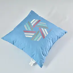 Подушка декоративна IDEIA 50х50 - Rain Simplicity з вишивкою джинс