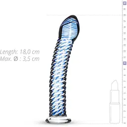 Скляний дилдо Gildo Glass Dildo No. 5 - мініатюра 5