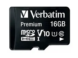 Карта пам'яті Verbatim microSDHC class 10 16 GB (MDAVR-10/G) - мініатюра 2
