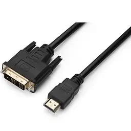 Кабель Prologix Premium HDMI - DVI V 1.3 (M/M), Single Link, 18+1, 0.5 м, Чорний (PR-HDMI-DVI-P-01-30-05m) - мініатюра 5