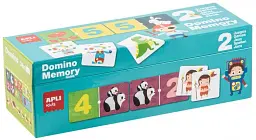 Набір ігор на пам'ять Apli Kids «Доміно», 2 гри