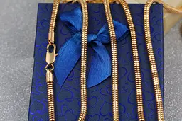 Цепь Xuping Jewelry жгут 50 см 4 мм золотистая