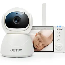 Відеоняня JETIX BabyCam 5 поворотна з двостороннім зв'язком до 300м та 5" HD екраном - мініатюра 1