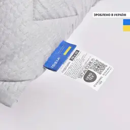 Подушка Ideia Nordic Comfort+ чохол зі стібкою антиалергенне волокно 70х70 см сіра (8-34695*002) - мініатюра 5