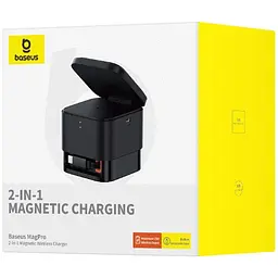 Бездротовий зарядний пристрій Baseus MagPro 2-in-1 Magnetic Wireless Charger 25 W P10264100121-00 Black - мініатюра 8