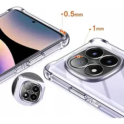 Панель BeCover Anti-Shock для Xiaomi Redmi Note 14 Pro 4G Clear (713036) - мініатюра 4