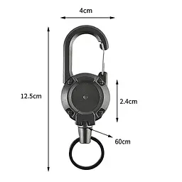 Висувний брелок Full Fix з карабіном, колір хакі 12.3*4*1.7 cm (6930562840520) - мініатюра 2