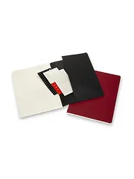 Записник Moleskine Cahier (2 шт) Subject великий, Чорний, Бордо (CH4STNB02) - мініатюра 5