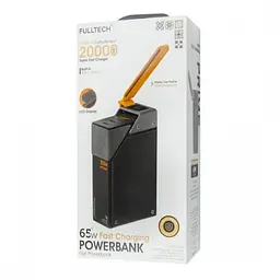 Зовнішній акумулятор Power bank FULLTECH FP43 20000 mAh PD65W батарея швидке заряджання Чорний - мініатюра 3