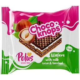 Вафлі Polus Choco-Knops з Молочно-Горіховим праліне 25 г
