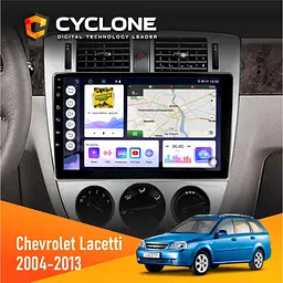 Штатна магнітола Chevrolet Lacetti 2004-2013 Cyclone C10-011 4x64, DSP Cyclone (НФ-00005221)