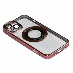 Магнітний чохол XON PhoneCase Magnetic для iPhone 13 (PCMC1113100P 8246) Рожевий/Прозорий duplication