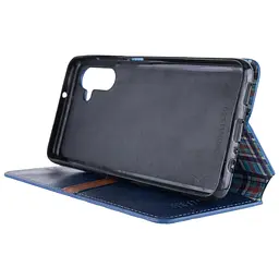 Шкіряний чохол-книжка GETMAN Cubic (PU) для Samsung Galaxy A14 4G/5G Синій - мініатюра 5